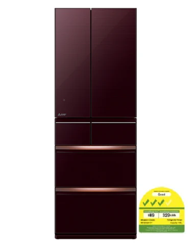 Mitsubishi MR-WX52F-F-P/ BR-P 6-Door Refrigerator (418L) - Image 8