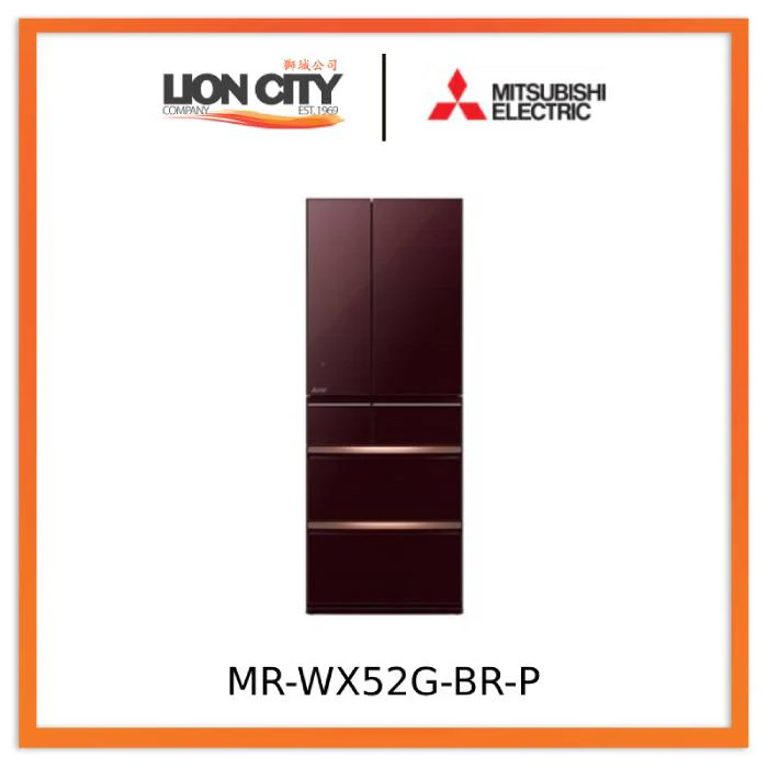 Mitsubishi MR-WX52G-F-P/MR-WX52G-BR-P 6 Door Fridge - Image 3
