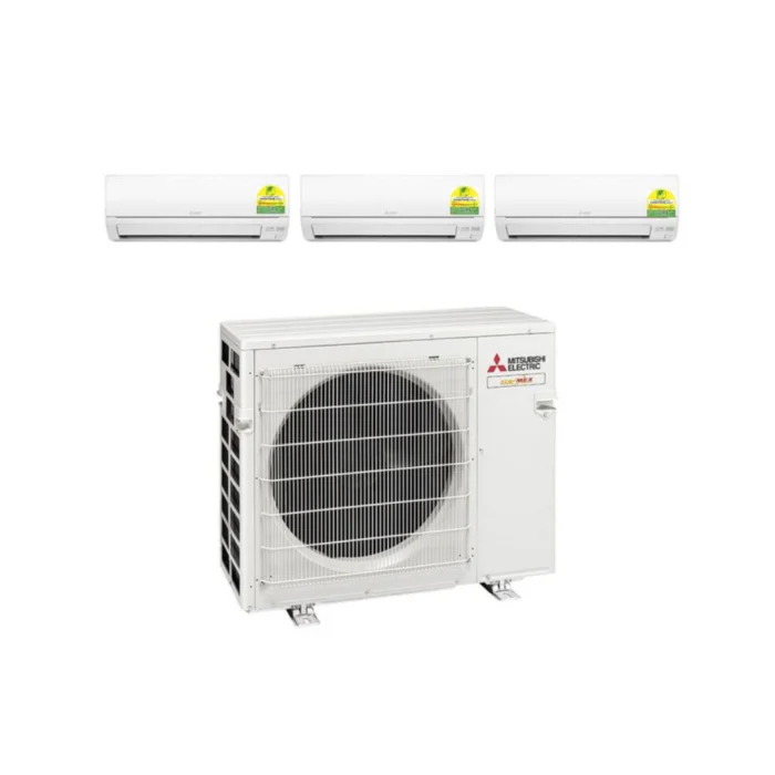 Mitsubishi System 3 Air Conditioner 3x18000 BTU