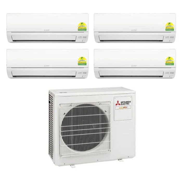 Mitsubishi System 4 Aircon 2X9000 1X12000 1X20000 BTU