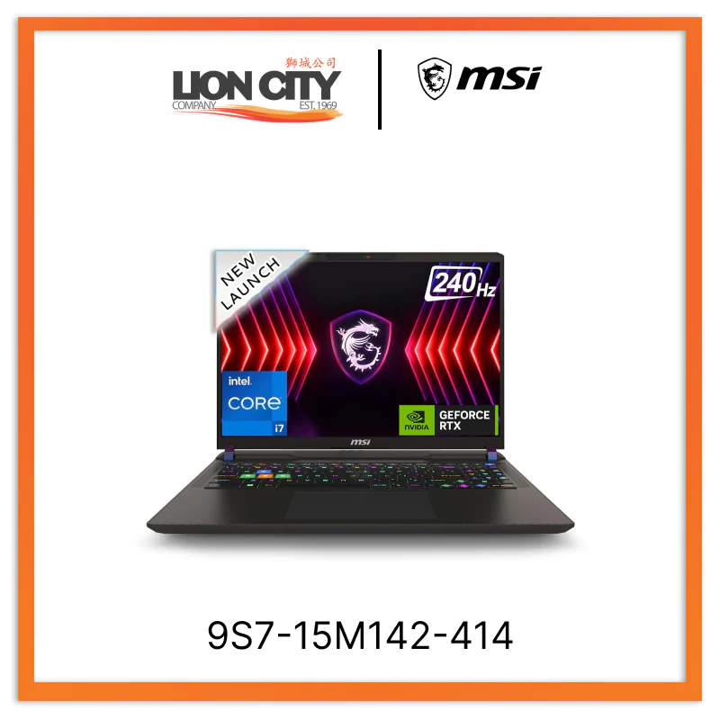 MSI 9S7-15M142-414 Vector 16 HX A13VHG-414SG Gaming Laptop