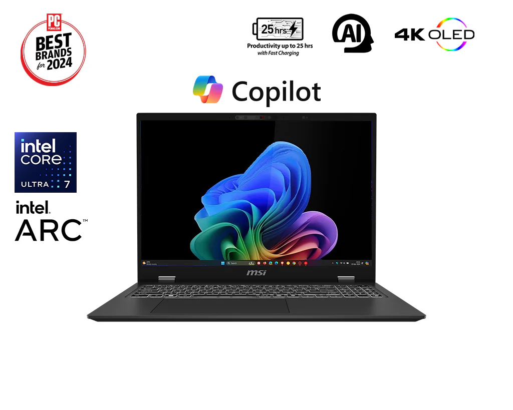 MSI Prestige 16 AI+ Evo B2VMG-042SG Intel Ultra 7 32GB 1TB SSD 16" OLED Laptop - Image 2
