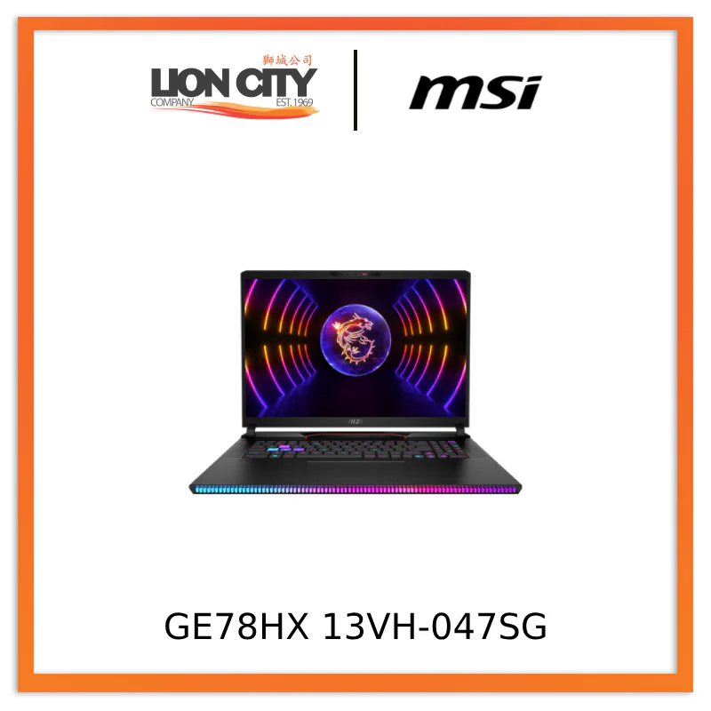 MSI Raider GE78HX 13VH-047SG i9-13950HX | RTX™ 4080 | 17″ QHD+