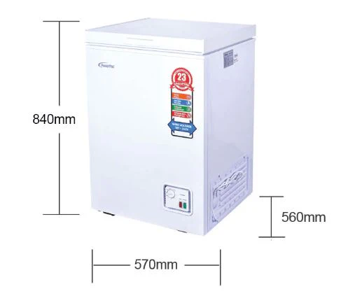 PowerPac PPFZ100 Black/White 100L Chest Freezer - Image 5
