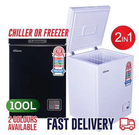 PowerPac PPFZ100 Black/White 100L Chest Freezer - Image 7
