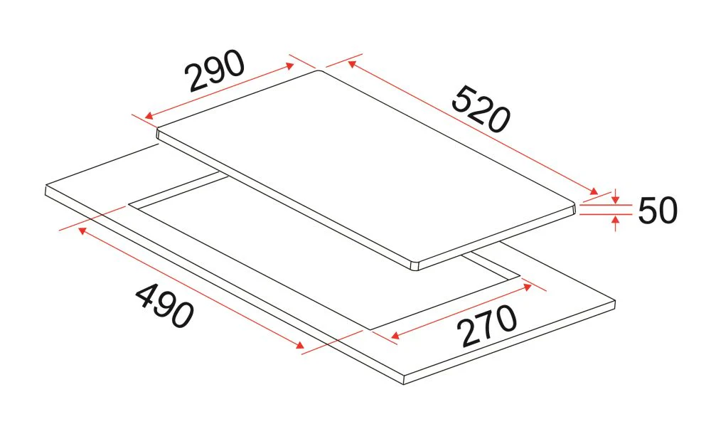 EF HB AV 231 A 30cm Built in Vitro Ceramic Hob HBAV231A - Image 4