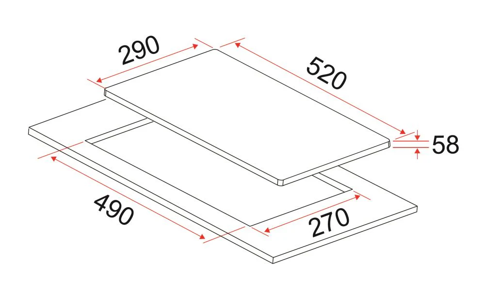 EF HB BI 292 A 30cm Domino Built-in Induction Hob HBBI292A - Image 4