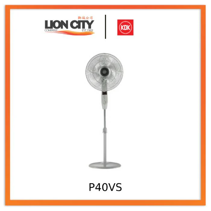 KDK P40VS Black/White 40cm Stand Fan - Image 3