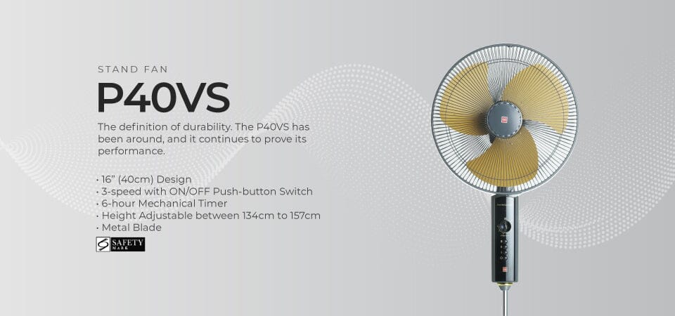 KDK P40VS Black/White 40cm Stand Fan - Image 6