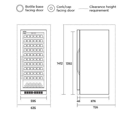 Kadeka KA110WR 121 Bottle Wine Cooler - Image 5