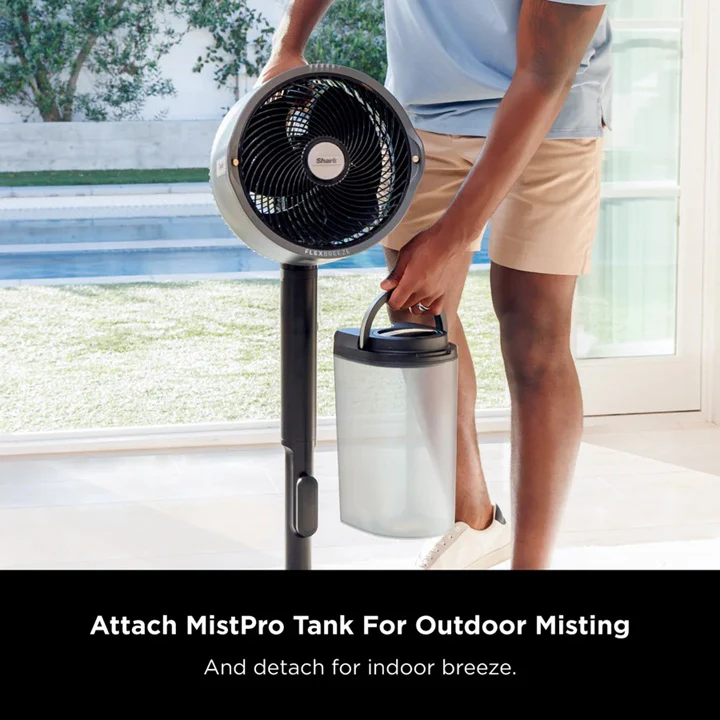 Ninja FA300SM/FA300SMWH Shark FlexBreeze™ Pro Mist Indoor & Outdoor Fan With Water Tank - - Image 8
