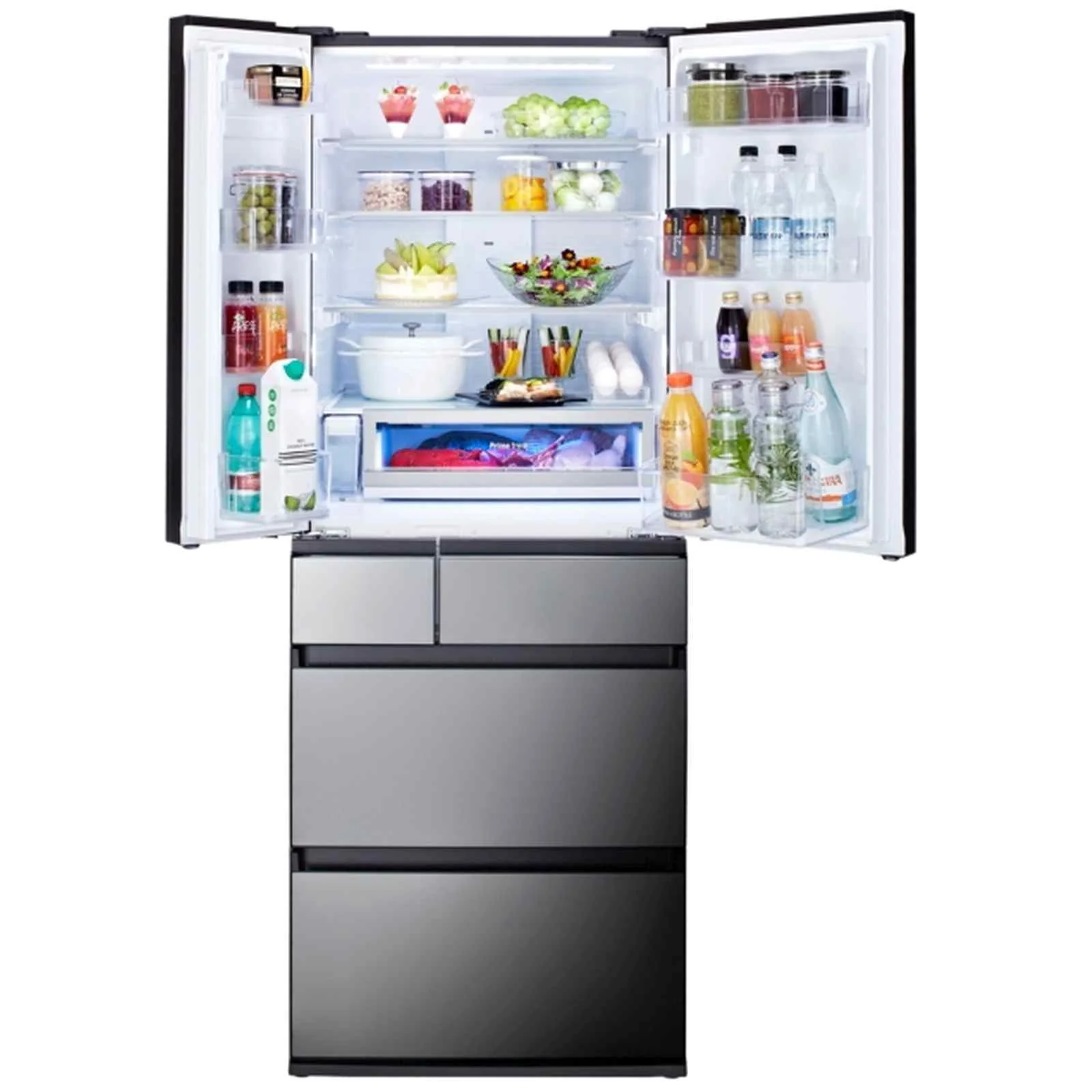 Panasonic NR-F603GT-X6 Premium MIJ Made In Japan 6-Door Refrigerator with Refined Full-flat Glass Design - Image 4