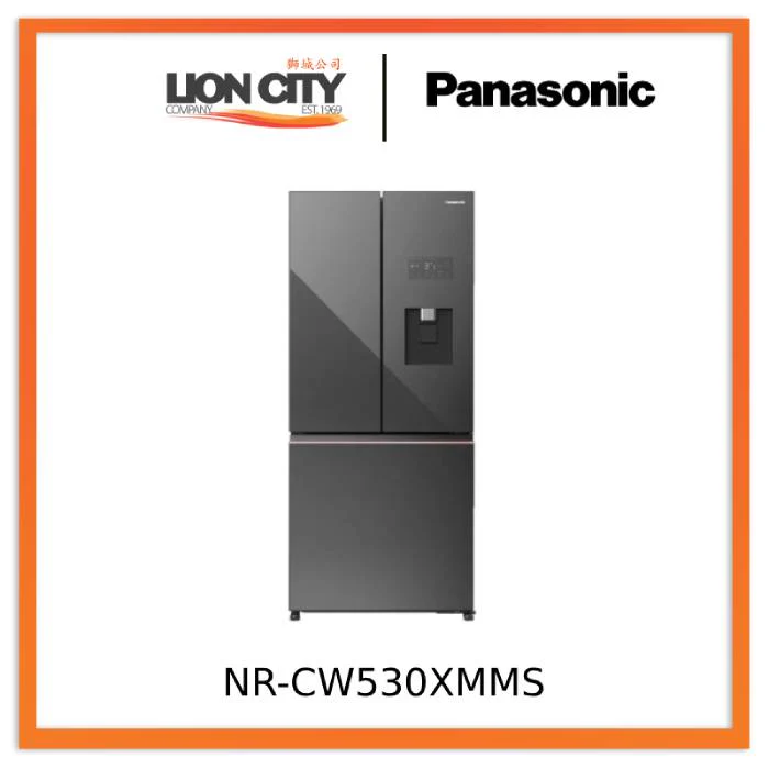 Panasonic NR-CW530XMMS (492L) Prime+ Edition 3 Doors Refrigerator with PrimeFresh and PrimeFreeze