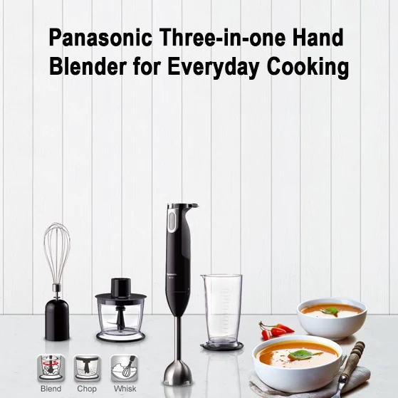 Panasonic MX-SS1BSP 3-in-1 Hand Blender Whisk Chopper (600W) - Image 3