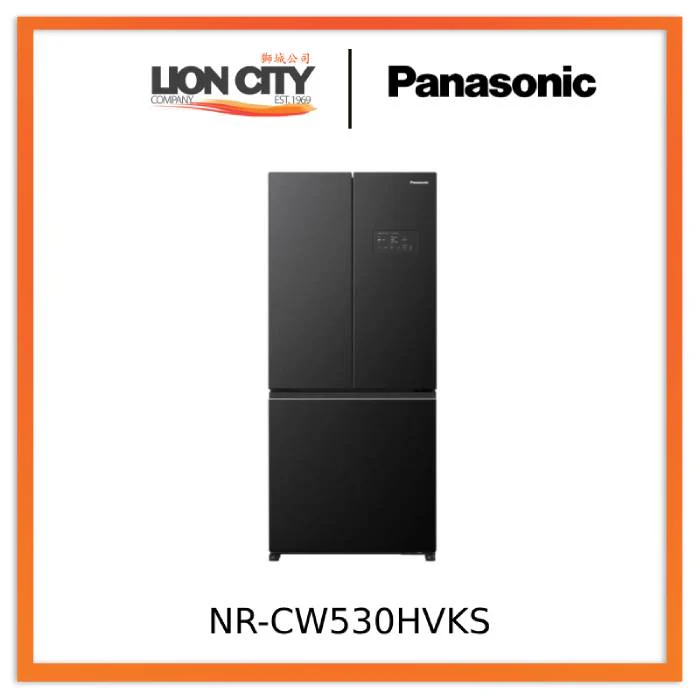 Panasonic NR-CW530HVKS Prime+ Edition 497L 3 Door Refrigerator with PrimeFresh PrimeFreeze