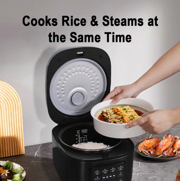 Panasonic SR-DA182KSH Fuzzy Logic 1.8L Micom Rice Cooker with 1.2mm Binchotan Coated Non-stick Inner Pot - Image 5