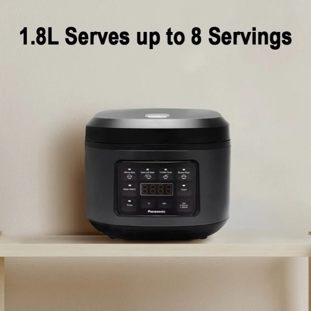 Panasonic SR-DA182KSH Fuzzy Logic 1.8L Micom Rice Cooker with 1.2mm Binchotan Coated Non-stick Inner Pot - Image 6
