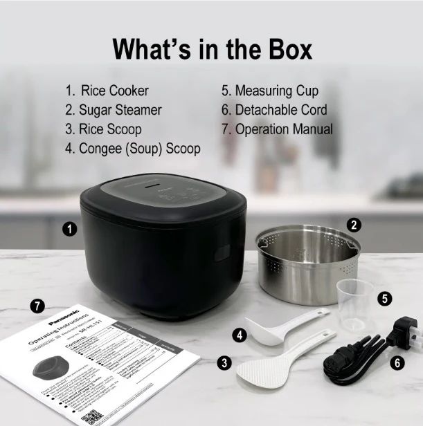 Panasonic SR-HL151KSH 1.5L Low Sugar Induction Heater (IH) Rice Cooker - Image 6