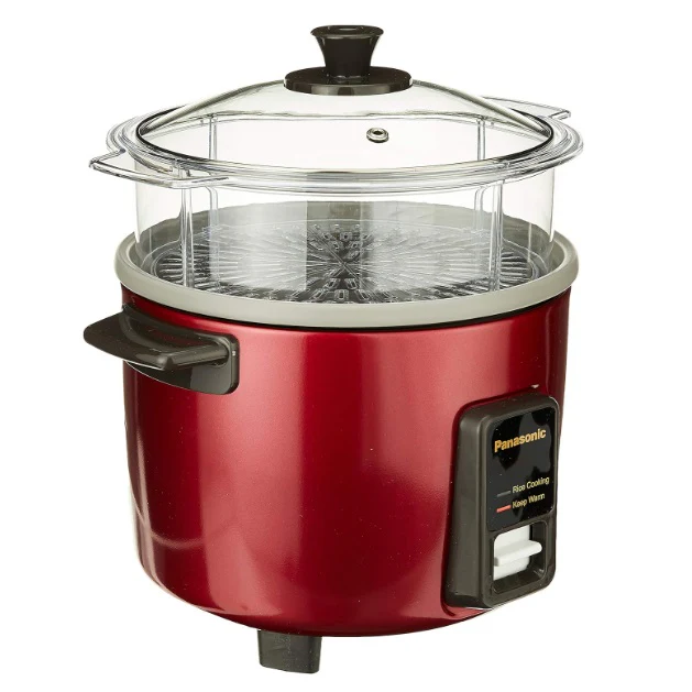 Panasonic SR-Y10FGERSH Conventional Rice Cooker, 1L Capacity, Red - Image 3