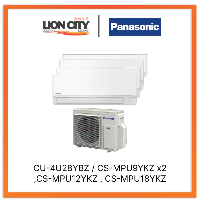 Panasonic U System 4 Aircon (9K X2 + 12K + 18K)