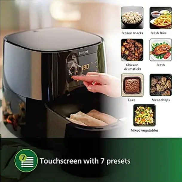 Philips HD9280/90 XL Size 6.2 Litre Wifi Connected Airfryer - Image 5