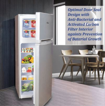 PowerPac PPF170 Mini Fridge 2-Door 170L with Freezer - Image 3