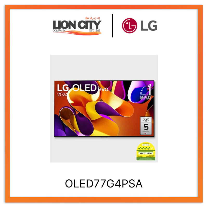 Pre Order LG OLED evo G4 77 inch TV 4K Smart TV 2024 | Gallery Edition | Wall mounted TV | TV wall design | Ultra HD 4K resolution | AI ThinQ
