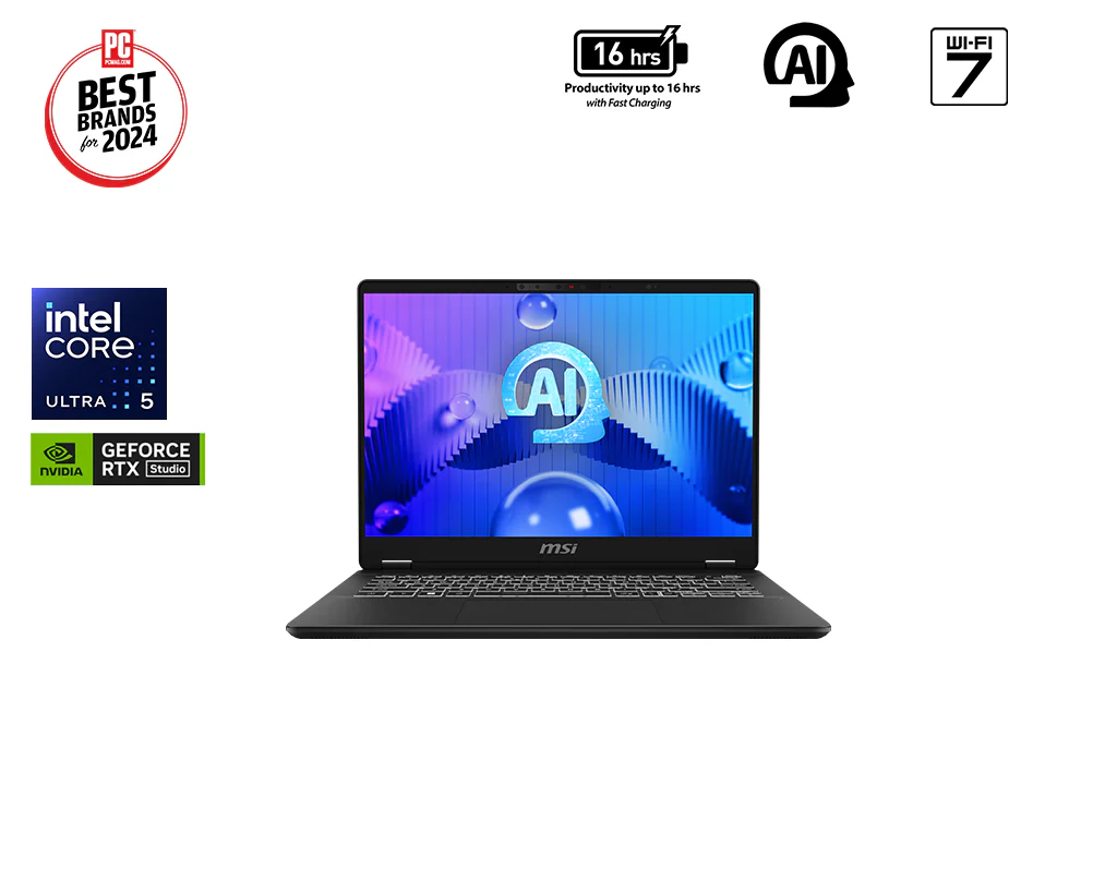 Prestige 14 AI Studio C1U 14" 2.8K Laptop Intel Core Ultra 5 16GB 512GB - Image 2