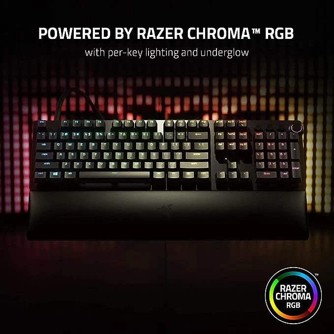 Razer™ Huntsman V2 - Optical Gaming Keyboard (Clicky Purple Switch) - US Layout - FRML Packaging - Image 2
