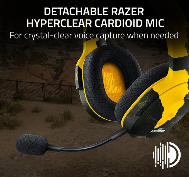 Razer Barracuda X PUGB-BATTLEGROUND Edition Wireless Multi-platform Gaming and Mobile Headset - Image 4