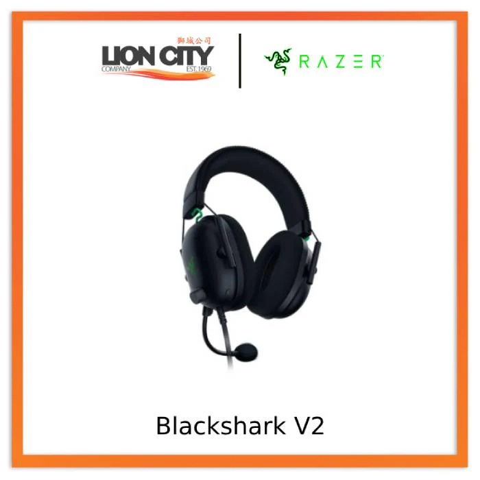 Razer Blackshark V2 — Wired-Gaming Headset + USB Sound Card