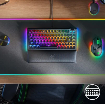 Razer BlackWidow V4 75% - US Layout Hot-swappable Mechanical Gaming Keyboard with Razer Chroma™ RGB - Image 5