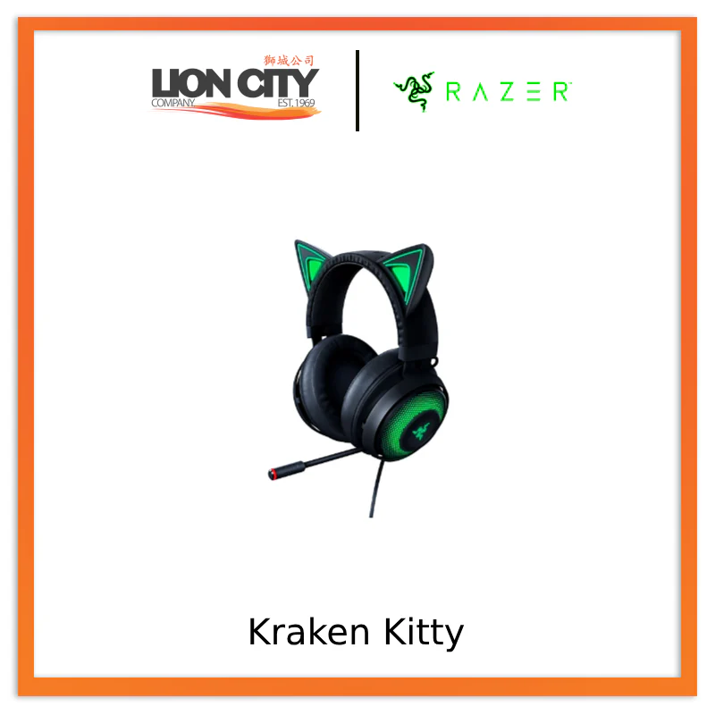 Razer Kraken Kitty - Chroma USB Gaming Headset - Black - FRML Packaging (Online)  