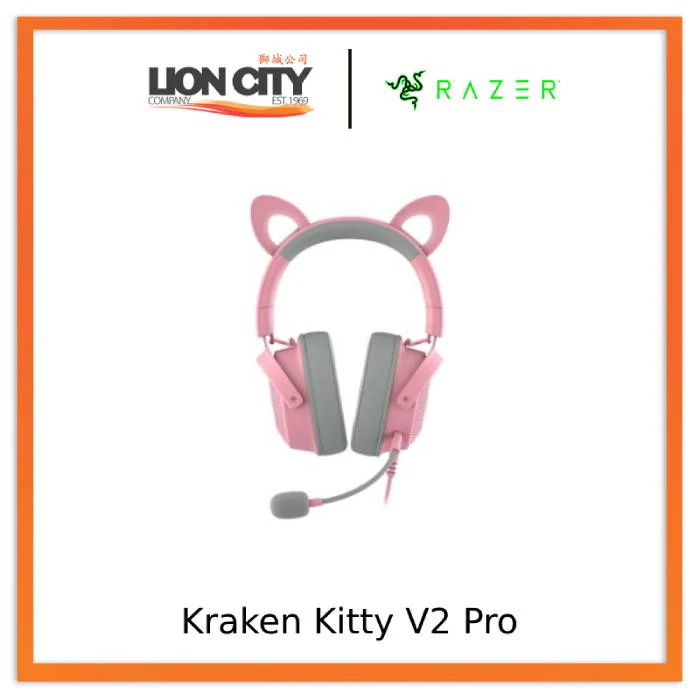 Razer Kraken Kitty V2 Pro - Wired RGB Headset with Interchangeable Ears - Image 4