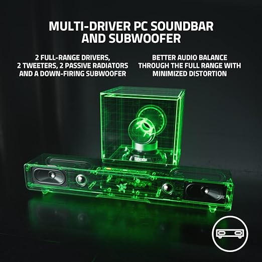 RAZER LEVIATHAN V2 RZ05-03920100-R3G1 PC Gaming Soundbar with Subwoofer - Image 3