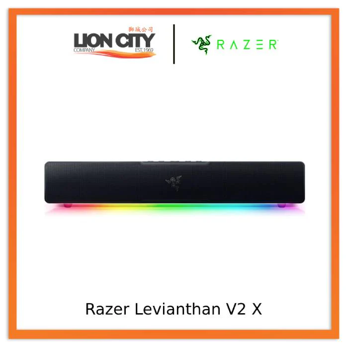 Razer Leviathan V2 X PC Soundbar with Full-Range Drivers