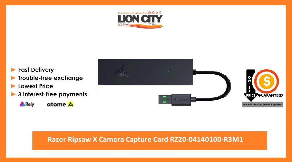 Razer Ripsaw X Camera Capture Card RZ20-04140100-R3M1