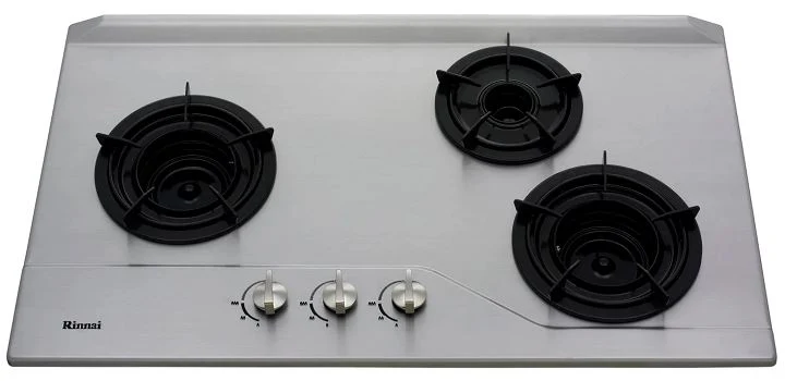 Rinnai RB-3SI 3 Inner Burner Built-In Hob Stainless Steel Top Plate RB3SI - Image 2