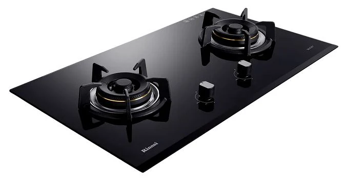 Rinnai RB-72G 2 Burner Built-In Hob Schott Glass (Black) Top Plate RB72G - Image 4
