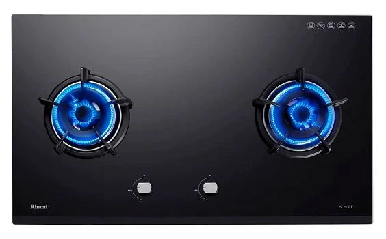 Rinnai RB-92G 2 burners Built-in Gas Hob Schott Glass (black) RB92G - Image 3