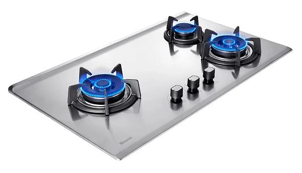 Rinnai RB-93TS 3 Burner Built-In Hob Stainless Steel Top Plate RB93TS - Image 3