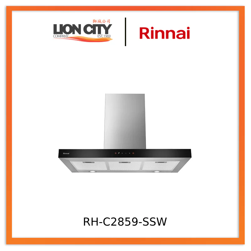 Rinnai RH-C2859-SSW Chimney Hood Electronic Touch Control