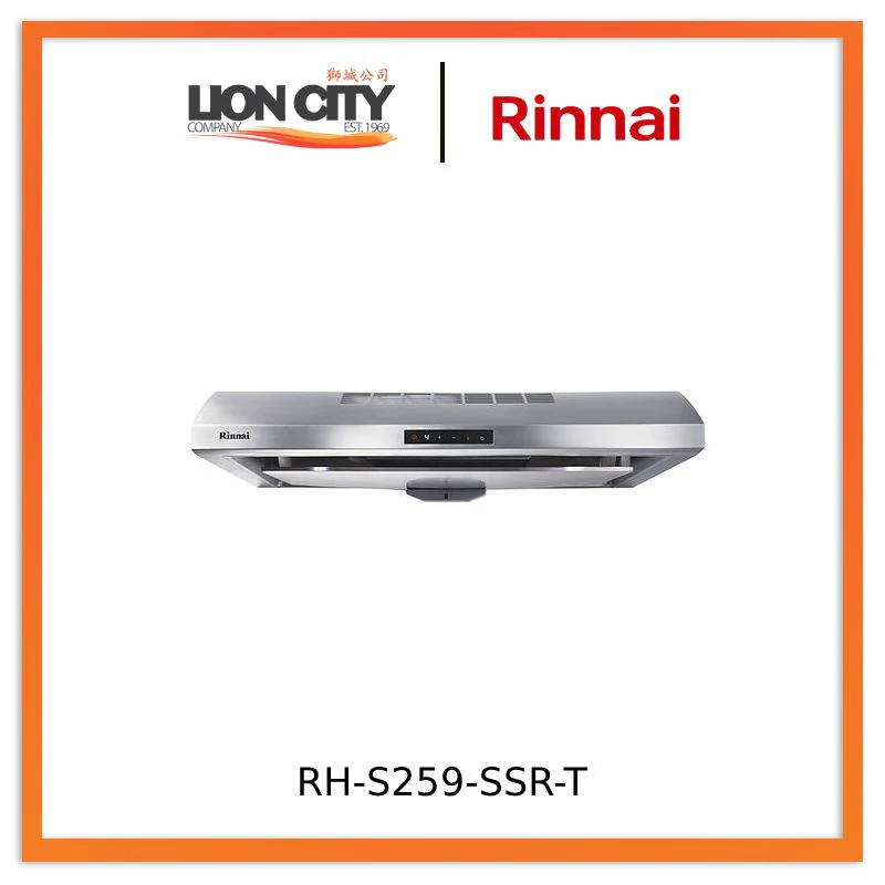 Rinnai RH-S259-SSR-T Cooker Slimline Hood Sensor Touch Control