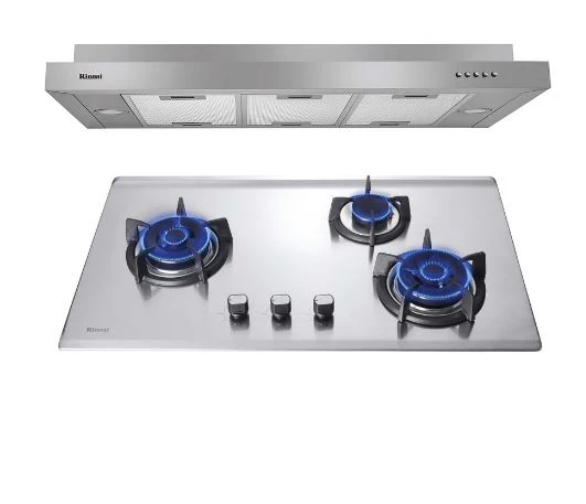 Rinnai RH-S269-SSR Slim Hood & RB-93US S/S Hob with three burner - Image 2
