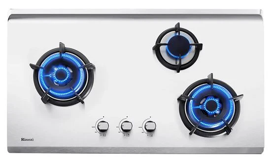 Rinnai RH-S269-SSR Slim Hood & RB-93US S/S Hob with three burner - Image 3