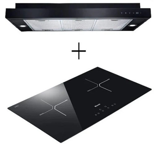 Rinnai RH-S329-PBR SLIMLINE Hood + Rinnai RB-7012H-CB Induction Hob - Image 2