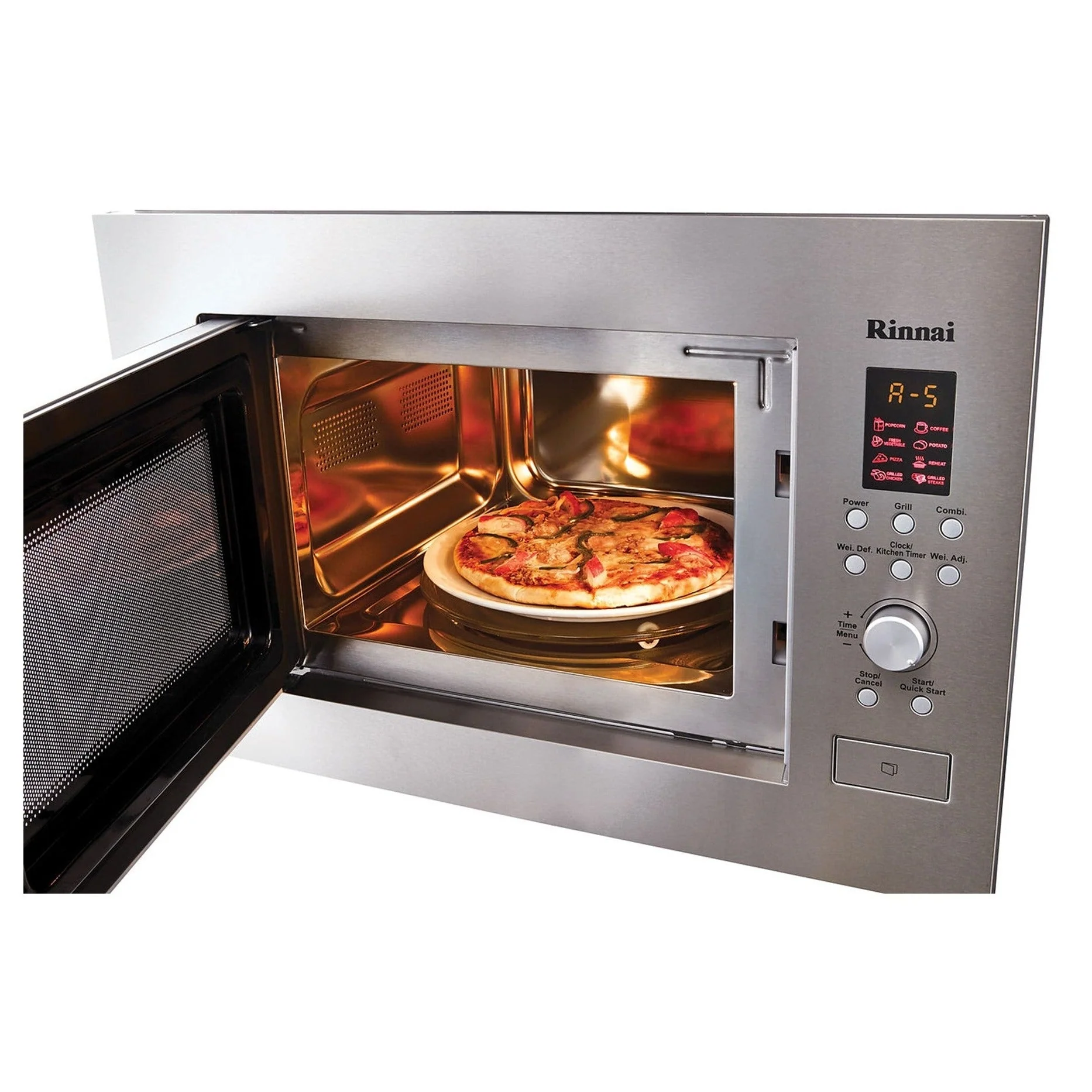 Rinnai RO-M2561-SM 25L Combined Grill & Microwave Oven 1400W Stainless Steel - Image 2