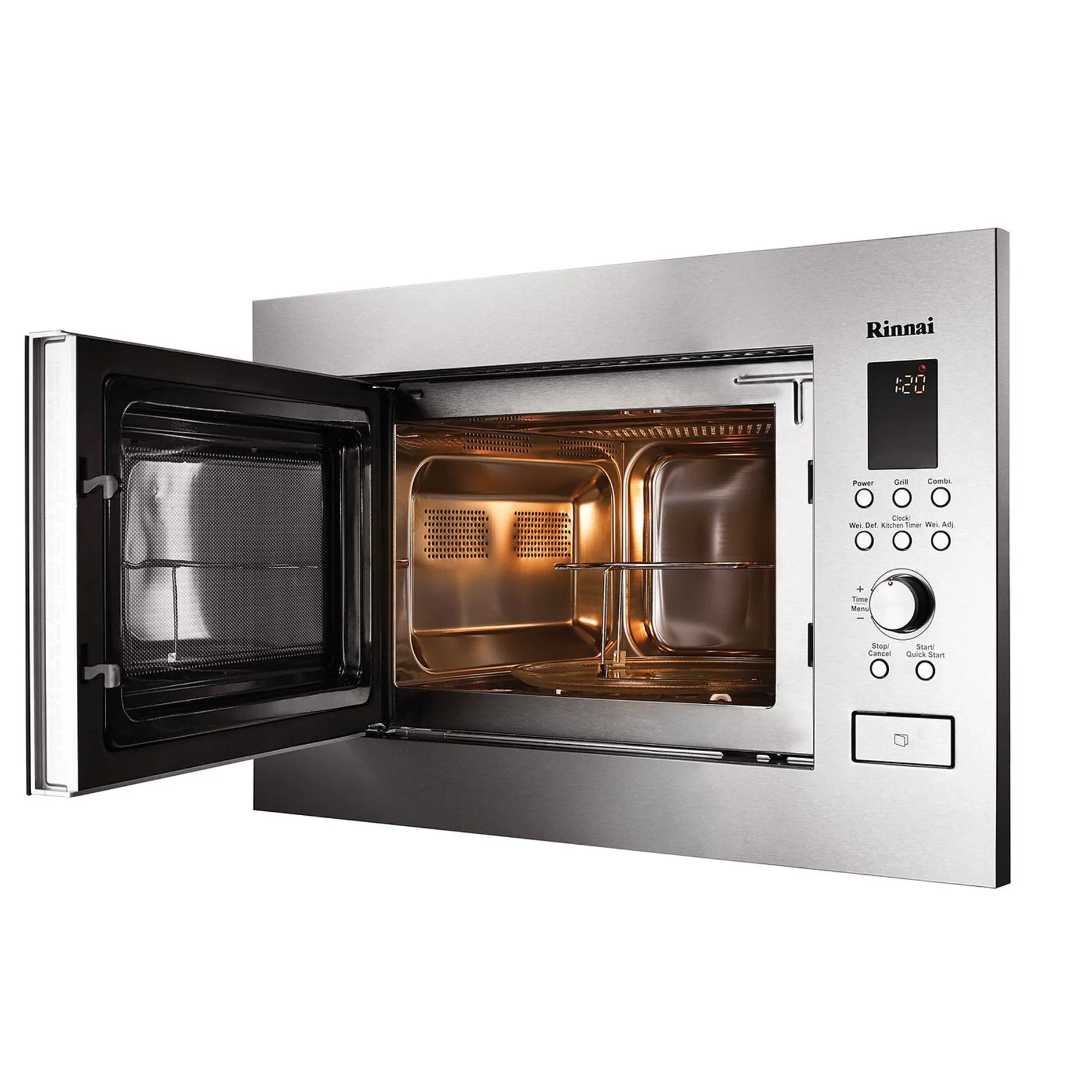 Rinnai RO-M2561-SM 25L Combined Grill & Microwave Oven 1400W Stainless Steel - Image 3