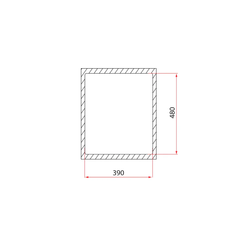 Rubine 1 Bowl Inset Granite Kitchen Sink MEQ 810-41 PB - Image 2