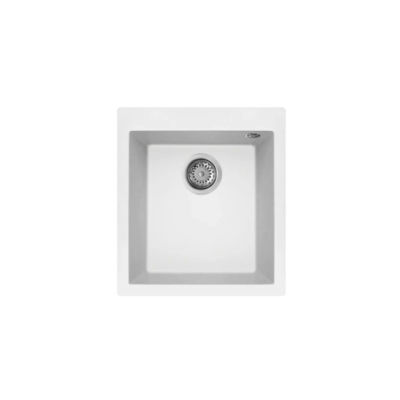 Rubine 1 Bowl Inset Granite Kitchen Sink MEQ 810-41 WH - Image 2